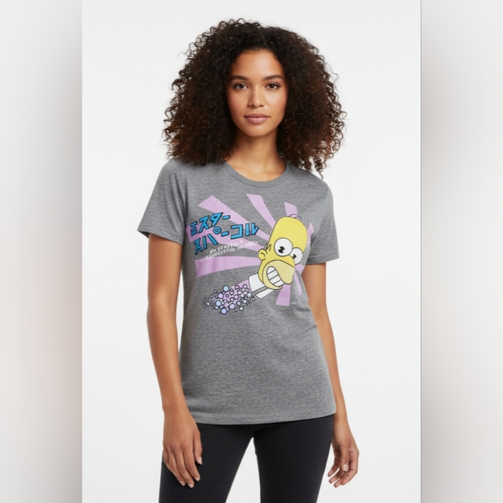 The Simpsons Homer as Mr. Sparkle T-Shirt – Child Size Small – Rare Graphic Tee